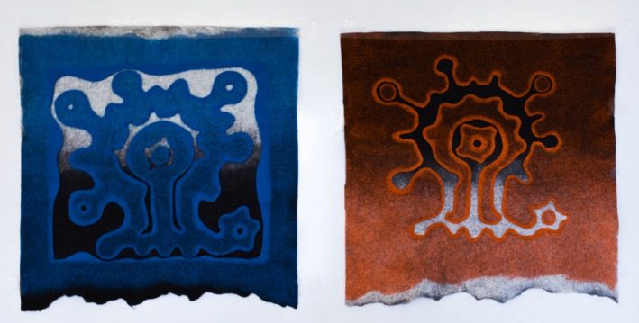 Felting tutorial, How to felt using cutting techniques and carded wool - Image 3