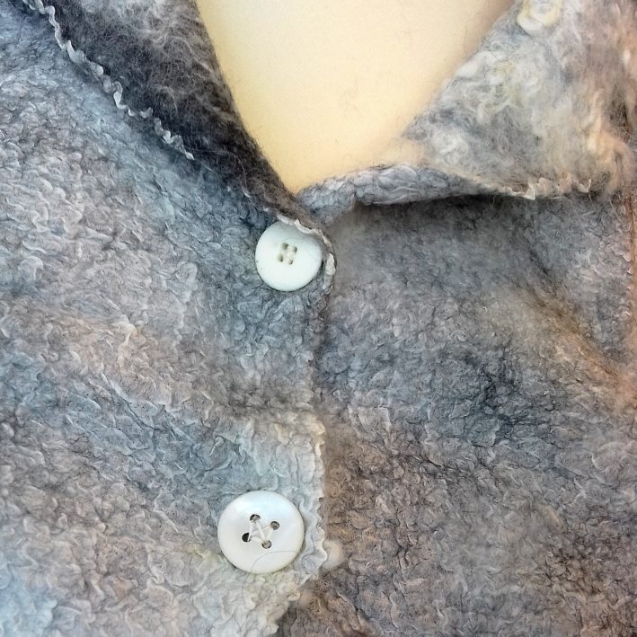 Nunofelted poncho - Image 8