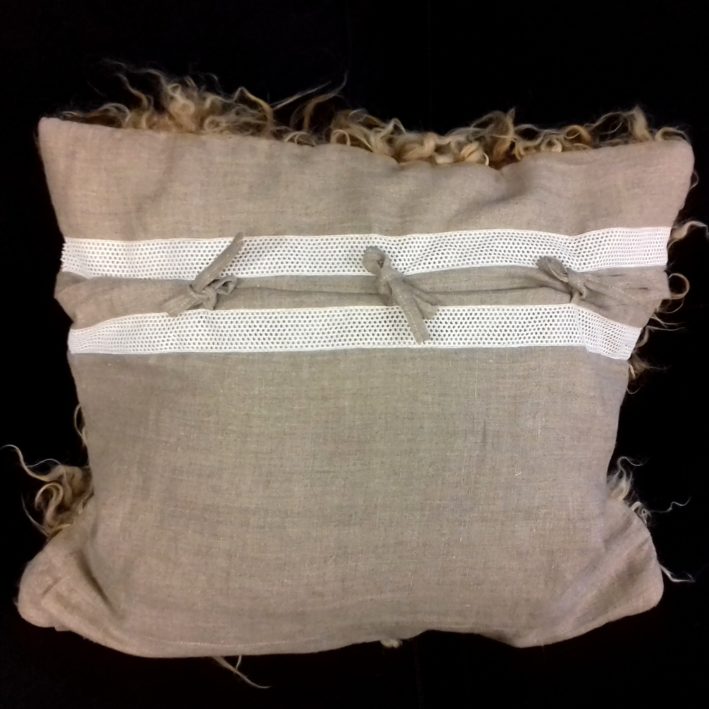 Handmade "vegetarian sheepskin" pillowcase - Image 8