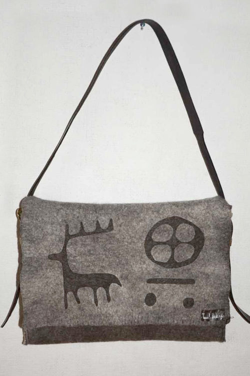 Felted shoulder bag, computer bag