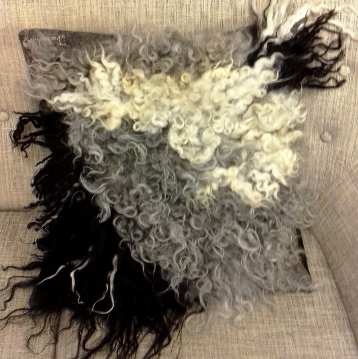Handmade "vegetarian sheepskin" pillowcase