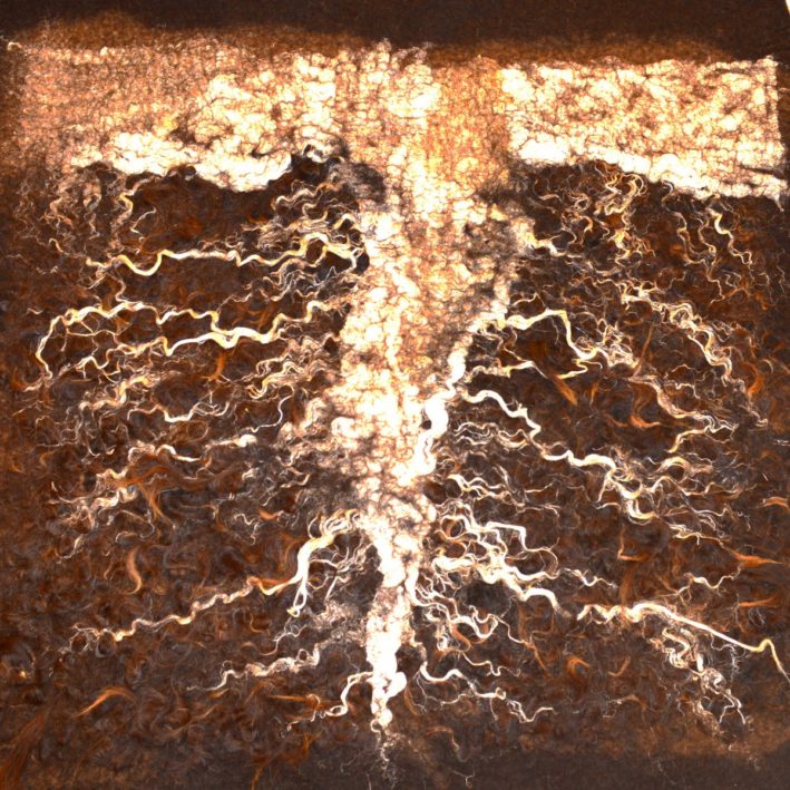 Wall Hanging "Roots", Art Object, Diptych - Image 4