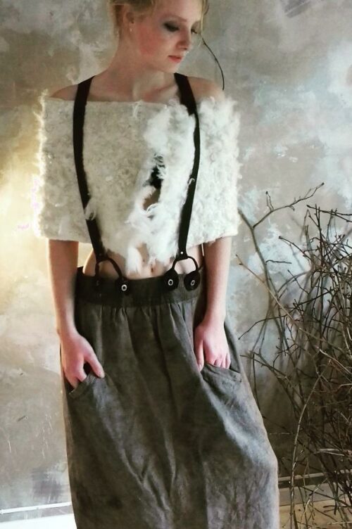 fur shawl