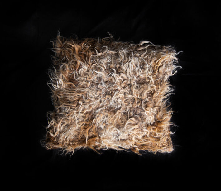 Handmade "vegetarian sheepskin" pillowcase - Image 3