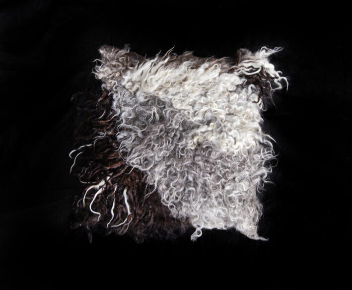 Handmade "vegetarian sheepskin" pillowcase - Image 2