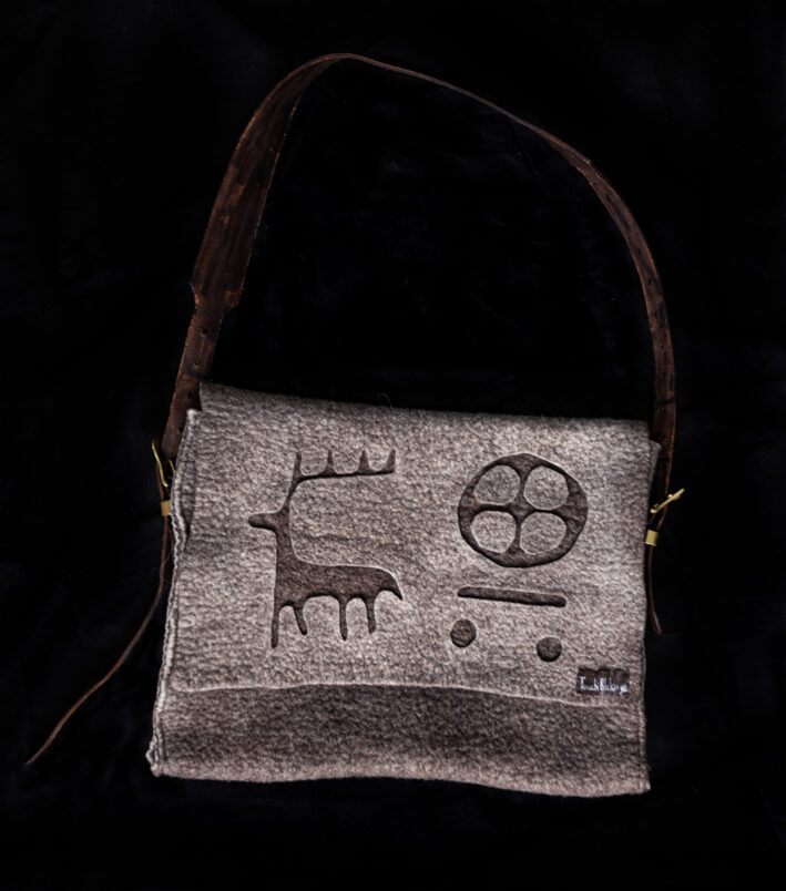 Felted shoulder bag, computer bag - Image 3
