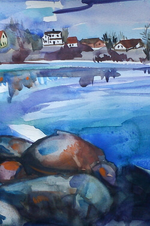 Mars in Karlskrona, watercolour